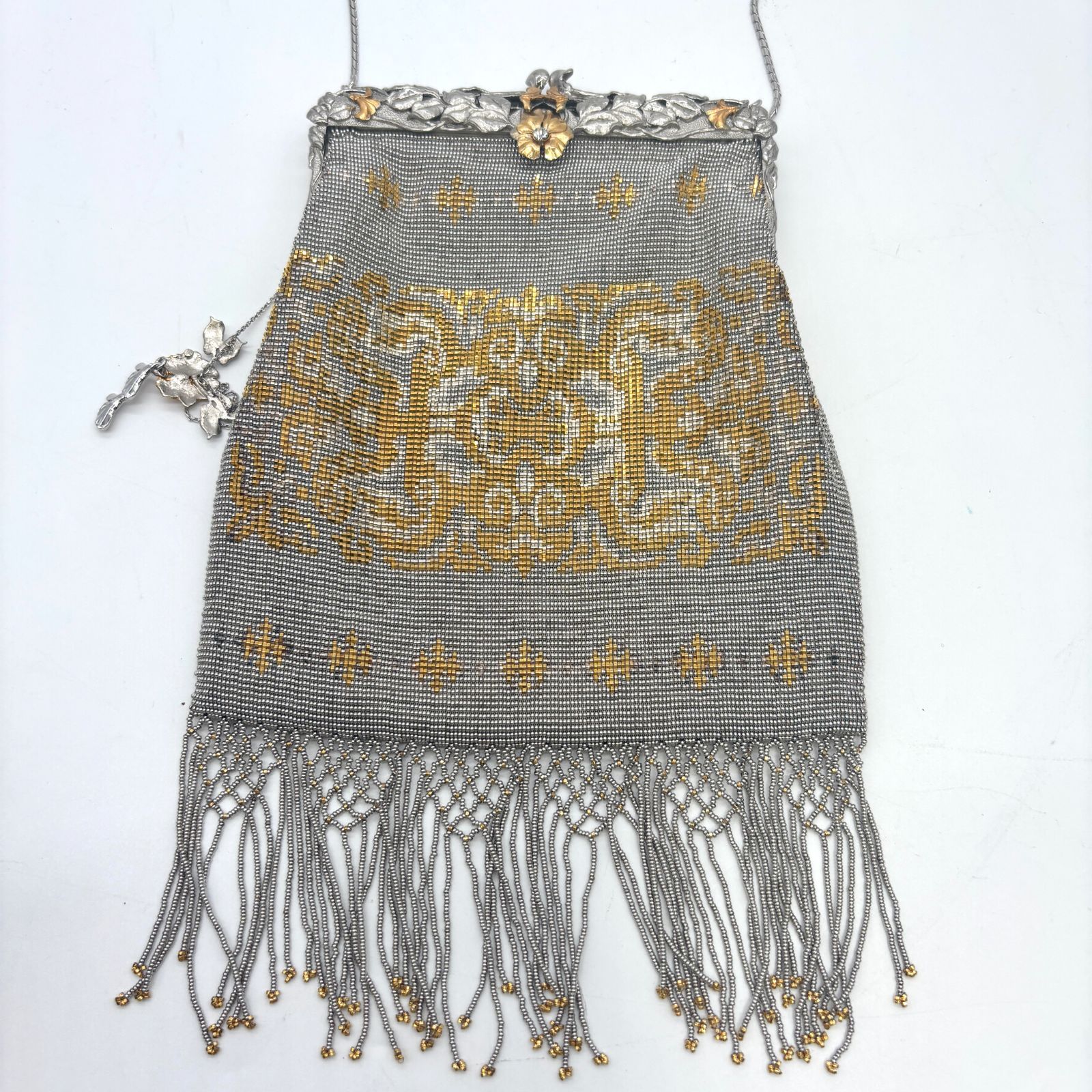 倉橋佳子 Yoshiko Kurahashi ART DECO メタルビーズ バッグ がま口