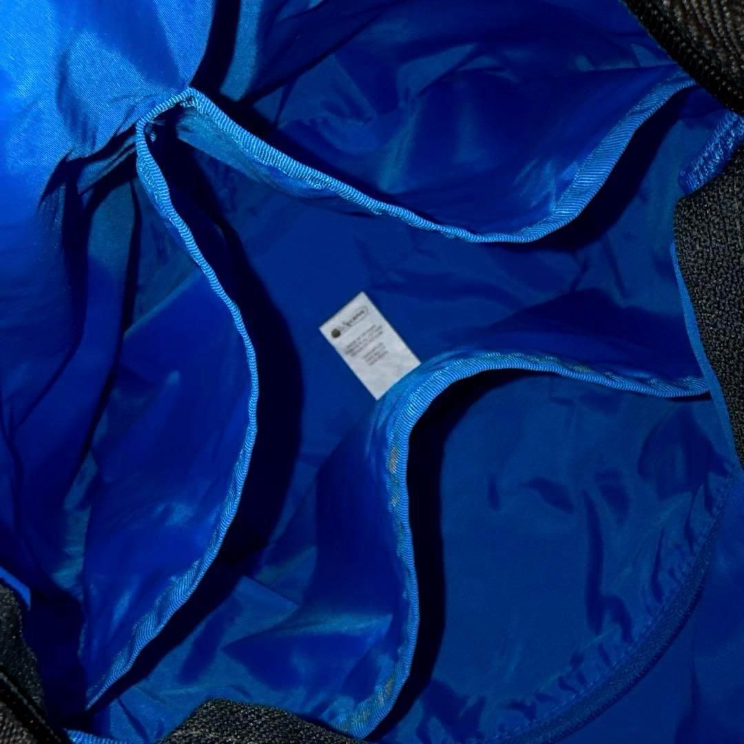 品 レスポートサック 2wayショルダーバッグ 無地 ソリッド グレー×青ブルー 斜めがけ クロスボディ 軽量ナイロン GINKGOPHARMACY_COM