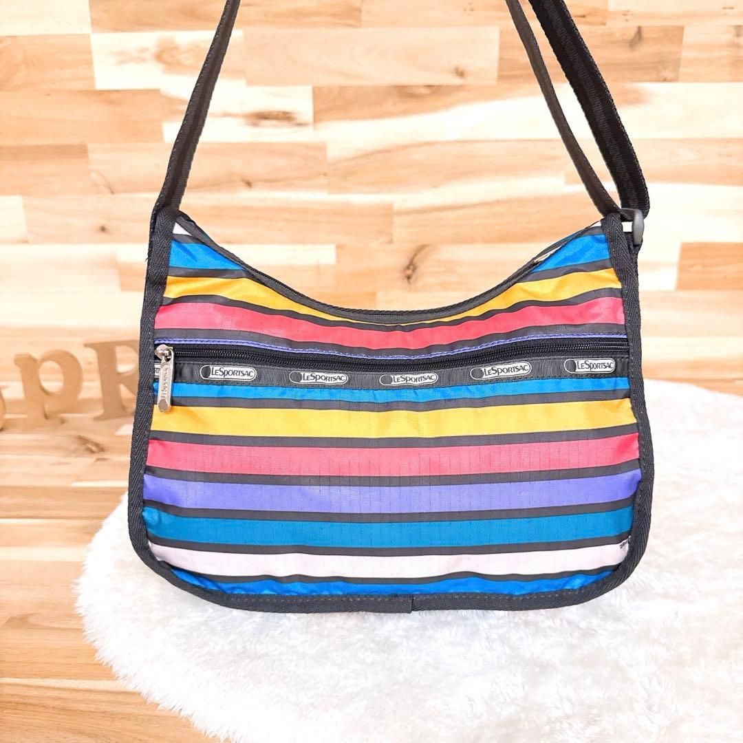 ボーダー ショルダーバッグ