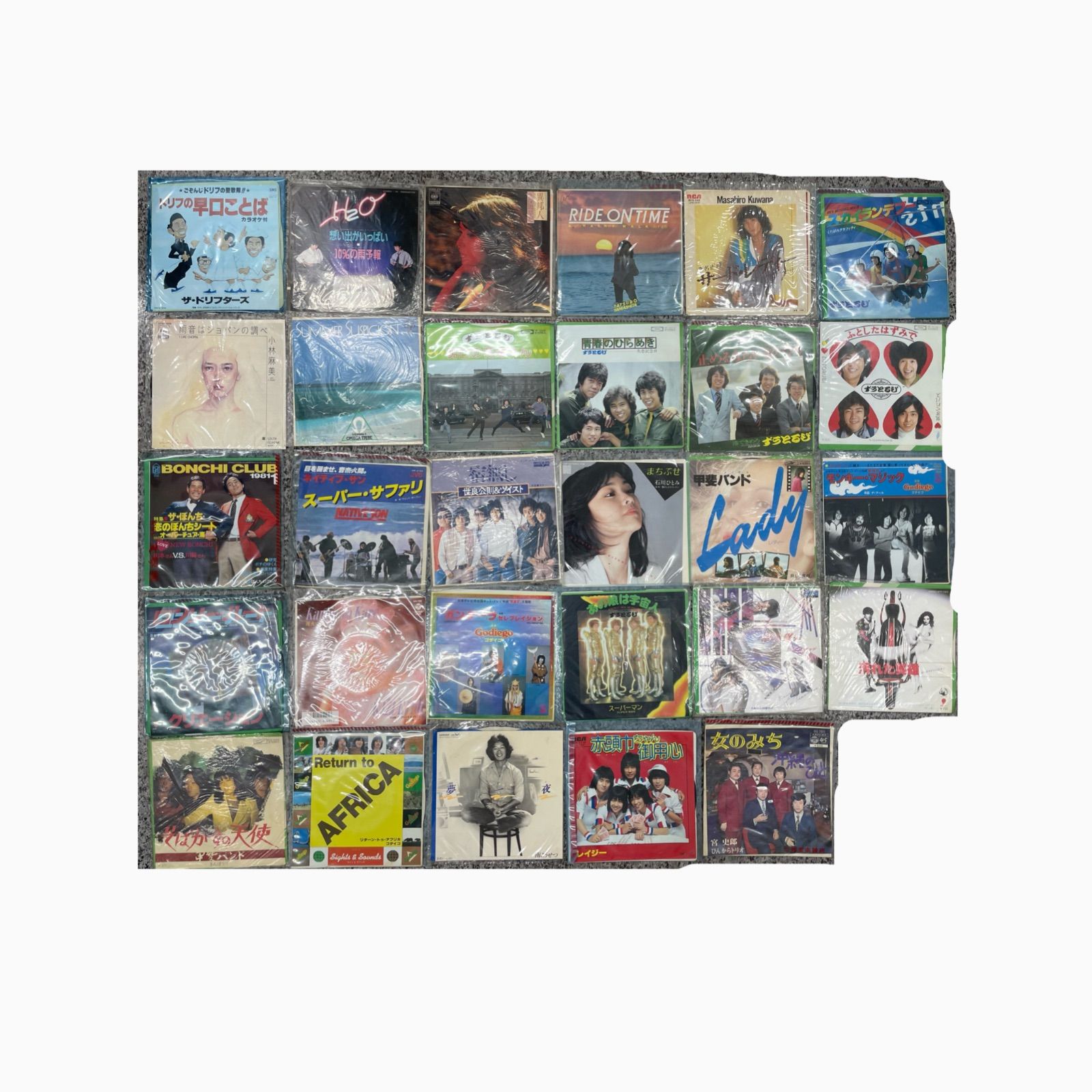 レコード まとめ売り 邦楽 30枚+ケース無し6枚 久保田早紀、ずうとるび