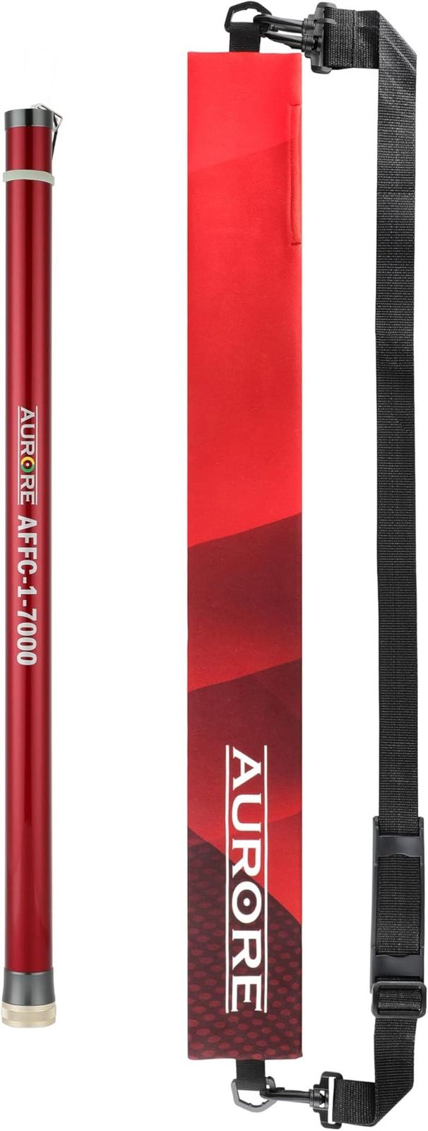 AURORE ケーブル索引具 通線工具 伸縮 配線竿 引っ掛け棒 電工竿 カーボン製 手元竿GFRP製 点検口 天井裏 OAフロア 狭い空間の配線に最適 先端蓄光タイプ 高強度 軽量 オーロレ興業 京都 赤 伸長 7m