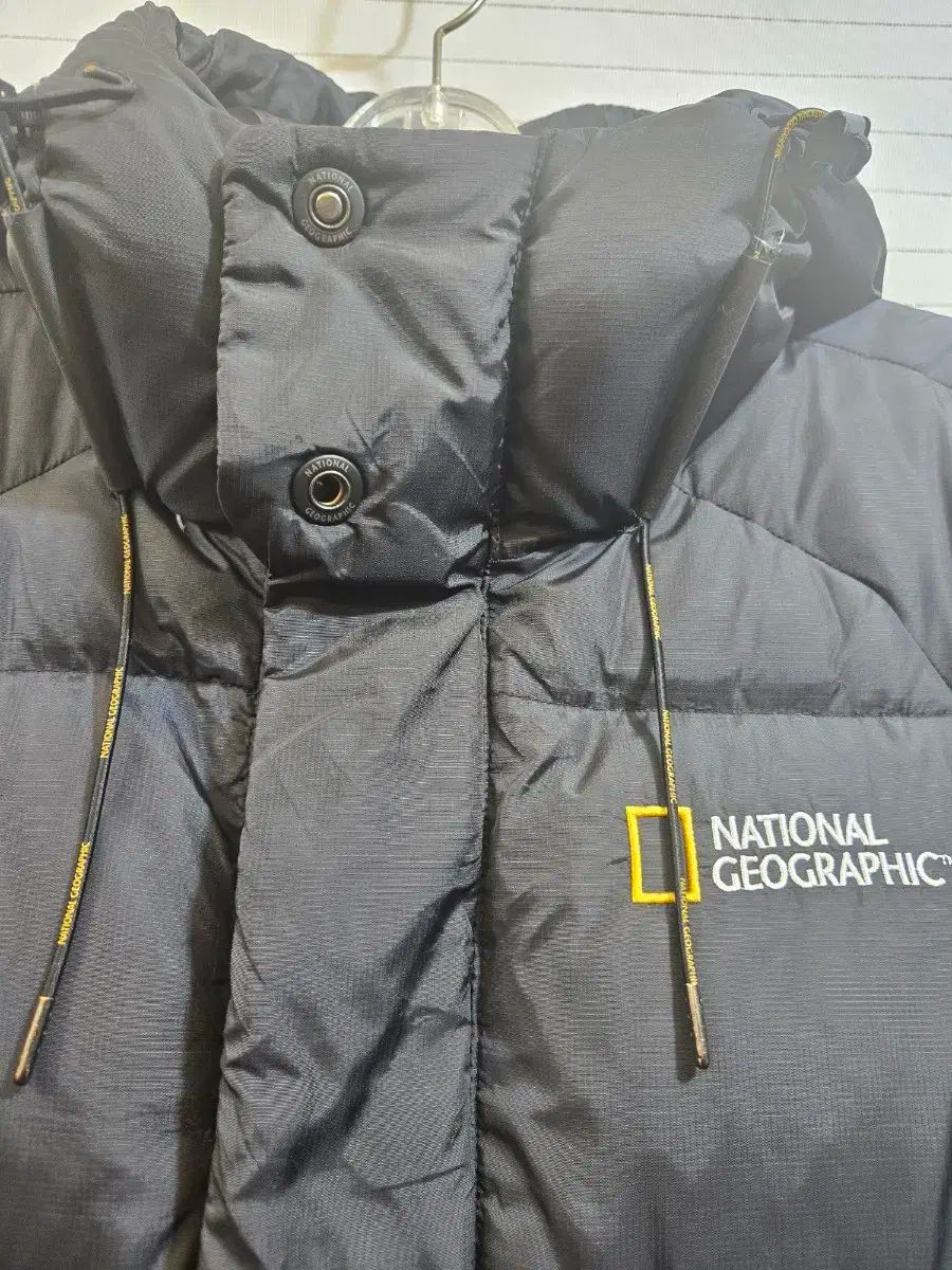 ナショナルジオグラフィック ダウンジャケット ロング丈 ブラック