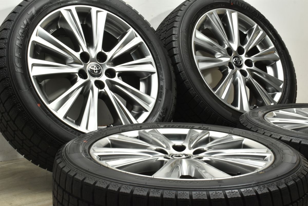 バリ溝 トヨタ 30 アルファード ヴェルファイア 18 in 7 5 J 45 PCD 114 3 グッドイヤー アイスナビ7 235 50 R スタッドレス