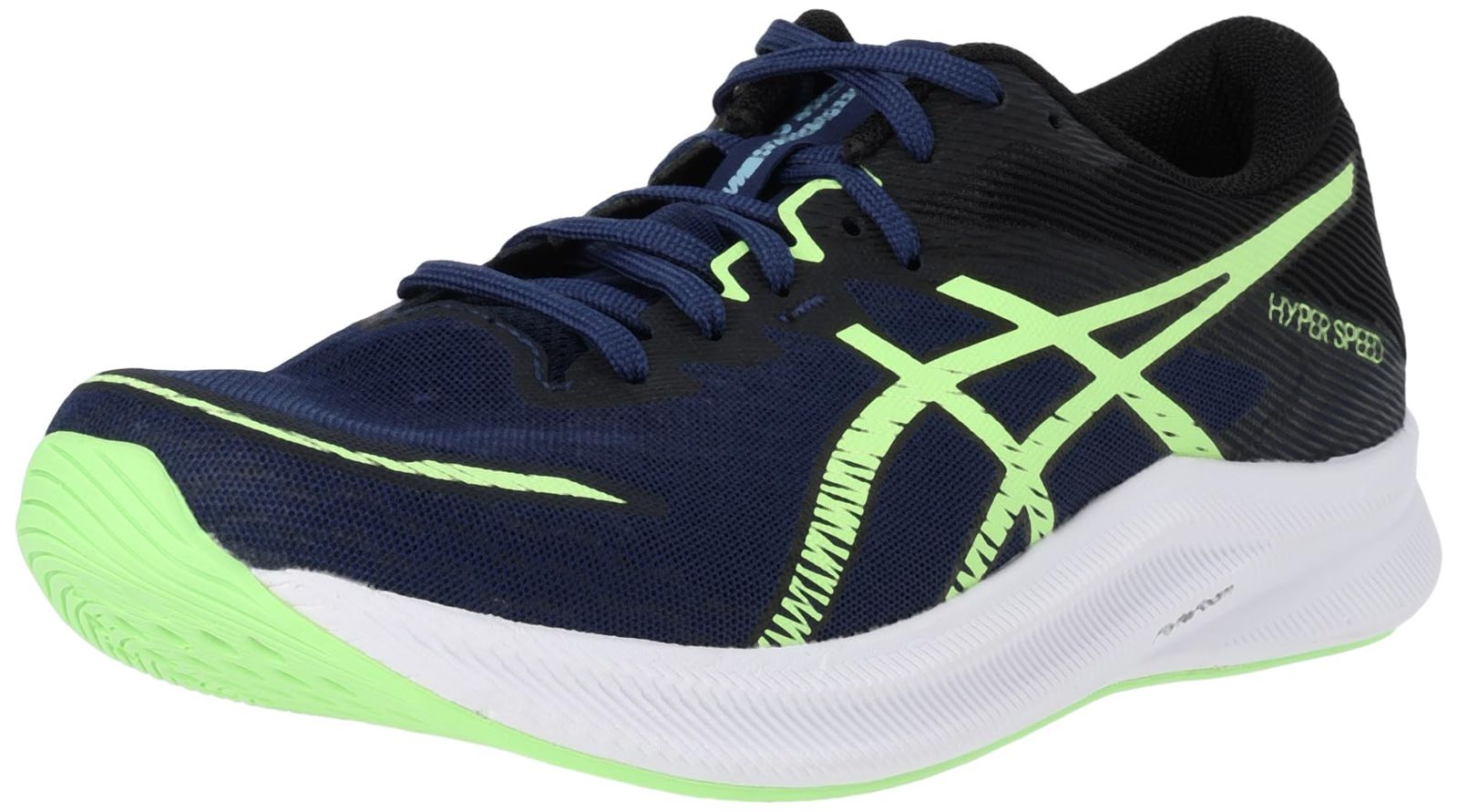 asics アシックス ランニングシューズ HYPER SPEED 3 メンズ 401 ブルーエクスパンス イルミネイトグリーン 26.0 cm 2E
