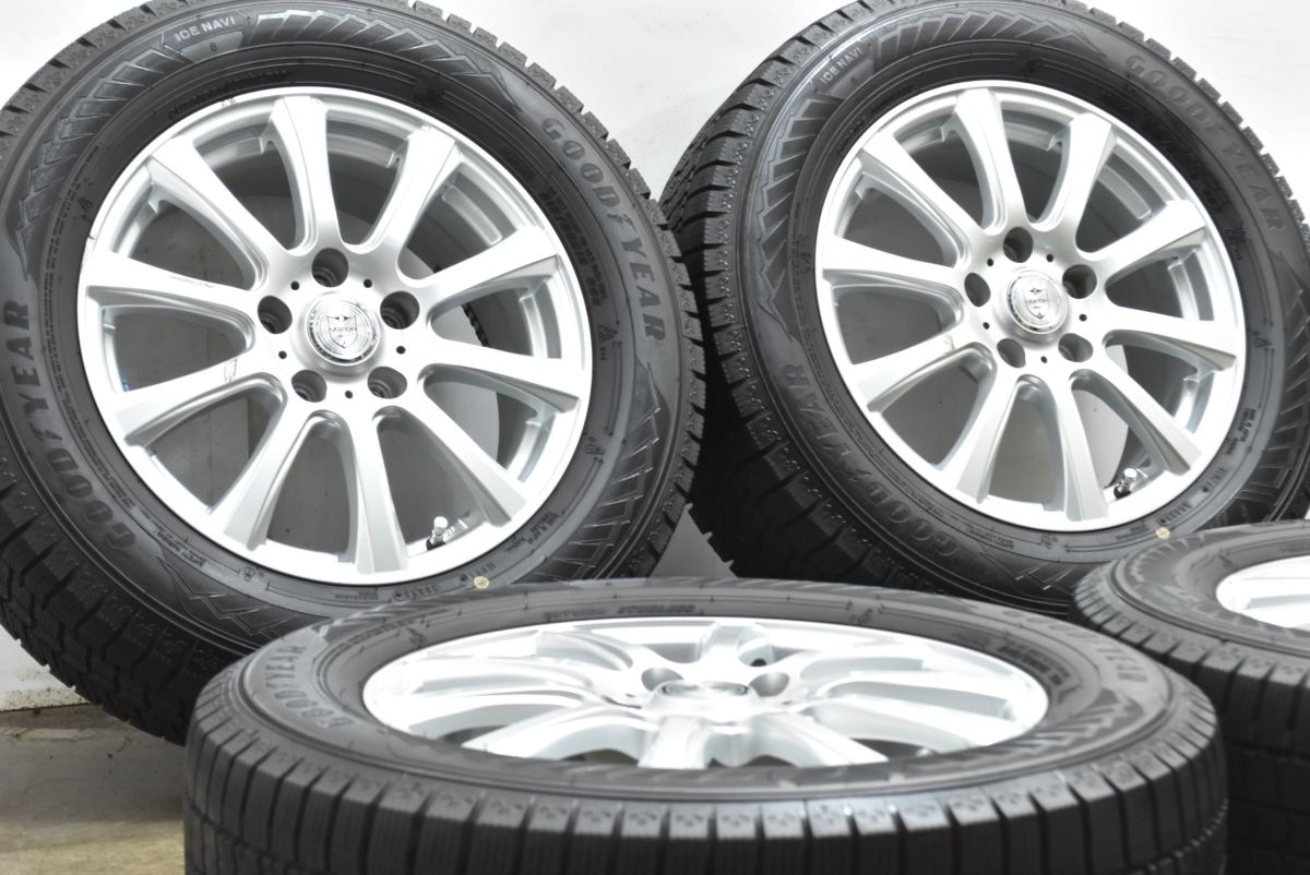 バリ溝 ジョーカー 16 in 6 5 J 40 PCD 114 3 グッドイヤー アイスナビ8 215 60 R クラウン カムリ ジューク レクサス HS スタッドレス