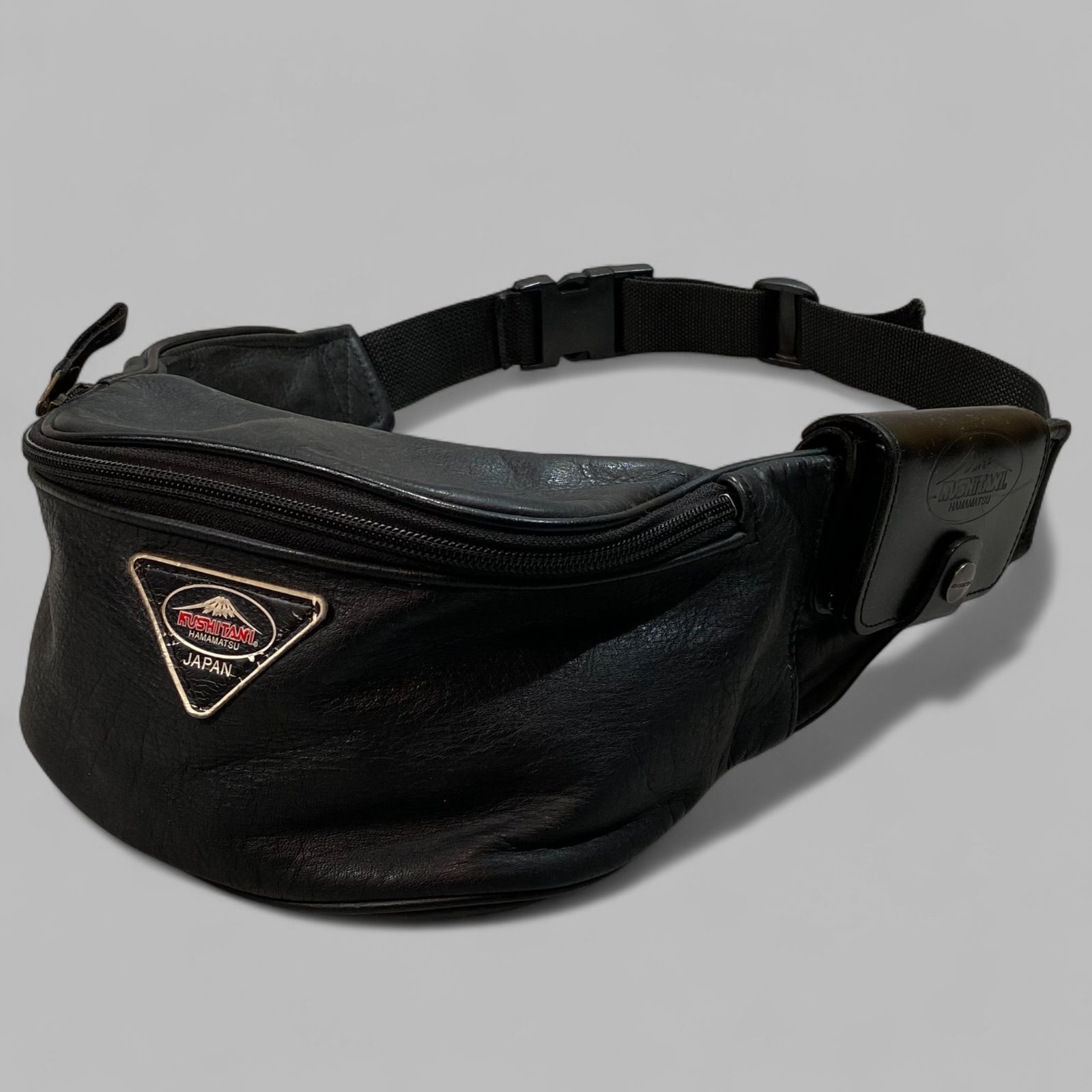 クシタニ レザー ボディバッグ ショルダーバッグ ブラック バイク KT 60 G KG