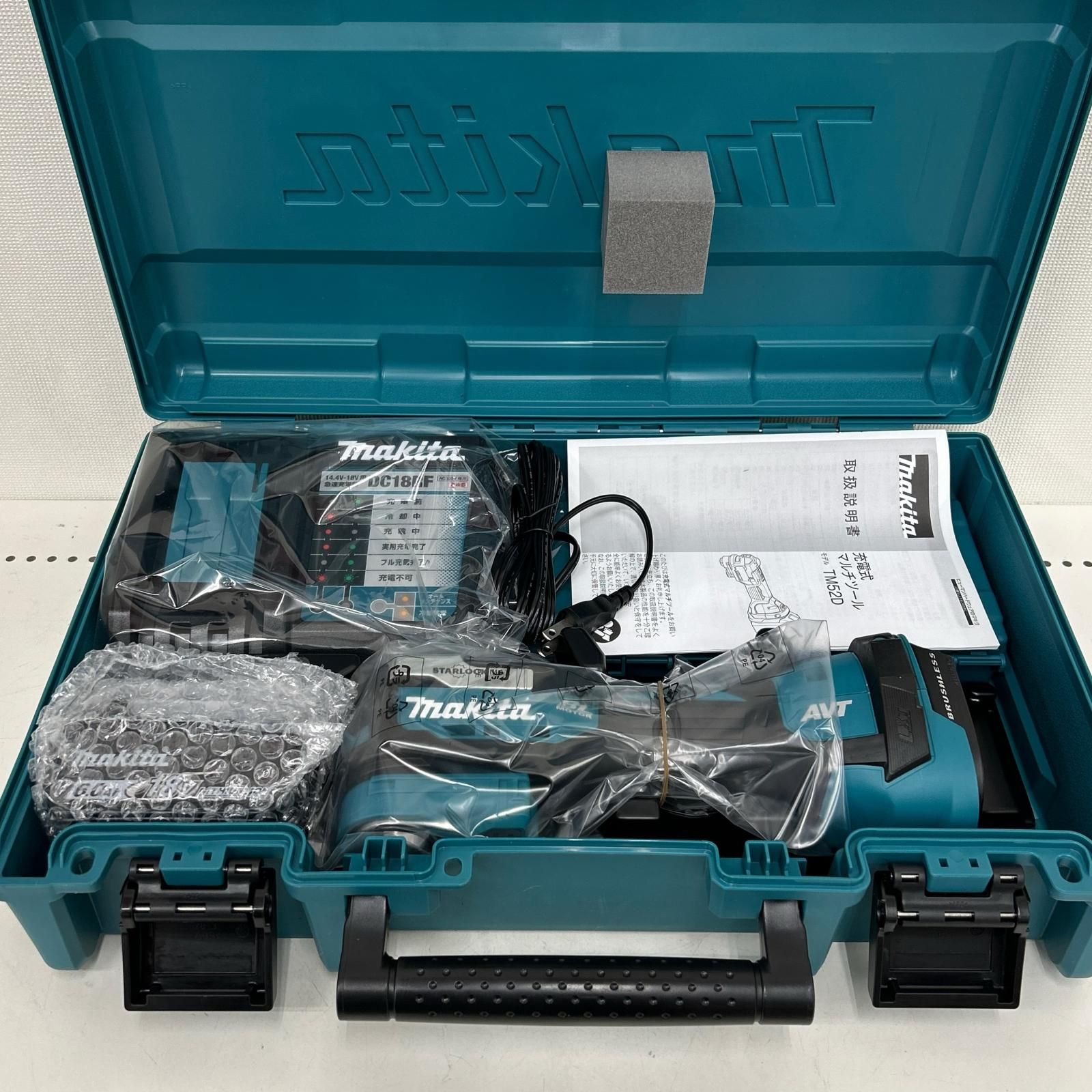 MAKITA マキタ マルチツール コードレス式 18v PSEマーク有 TM52DRG ブルー