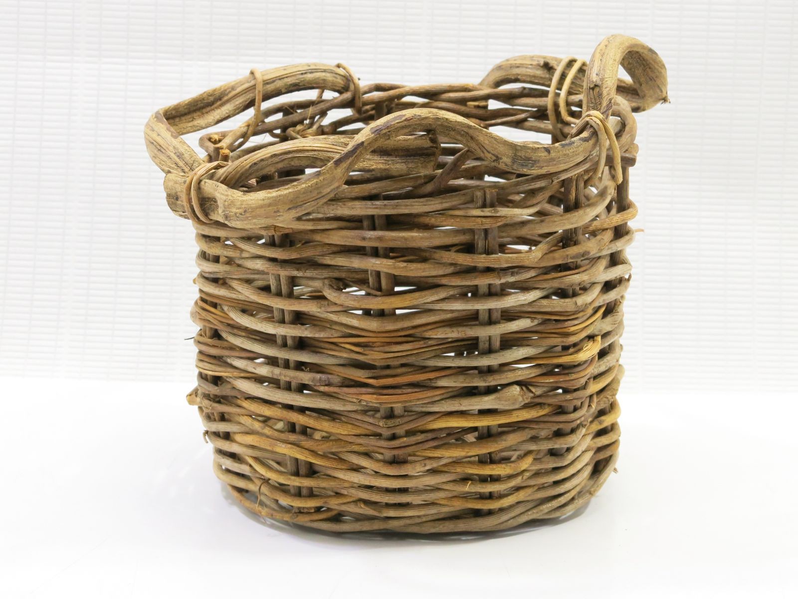 クリアランス かごバッグ 真木雅子 ハンドメイド バケット オブジェ