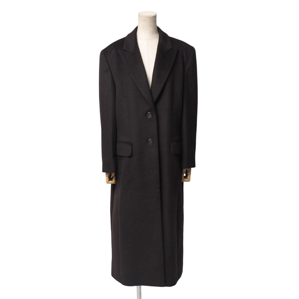 ESCADA × PIACENZA エスカーダ × ピアチェンツァ ヴィンテージ コート サイズ42 MARGARETHALEY チェスターコート ロング ウール × ラビット × アンゴラ ドイツ製 ブランド古着 20251114 RA6614