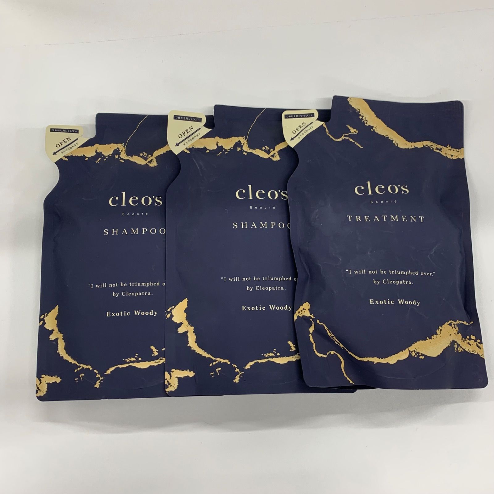 cleo's シャンプー&トリートメント つめかえ用3セット クレオズボーテ