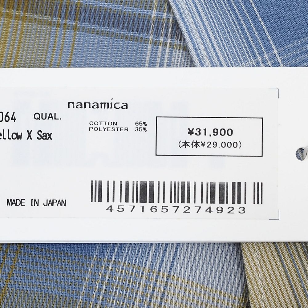 新品 25SS nanamica Regular Collar Pique Shirt L/S シャツ 【サイズ 