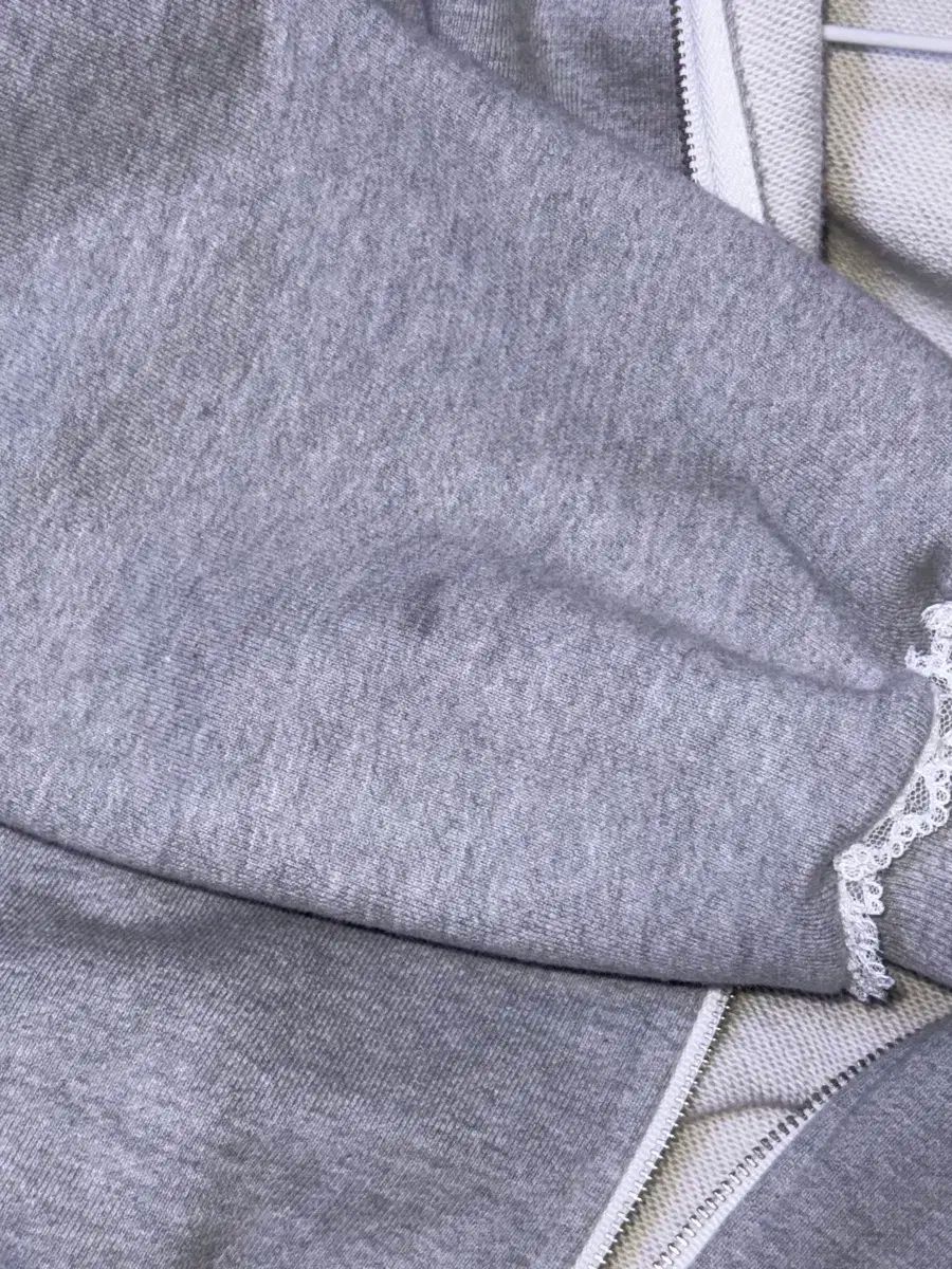 オモモ omomo リリース フードジップアップ グレー