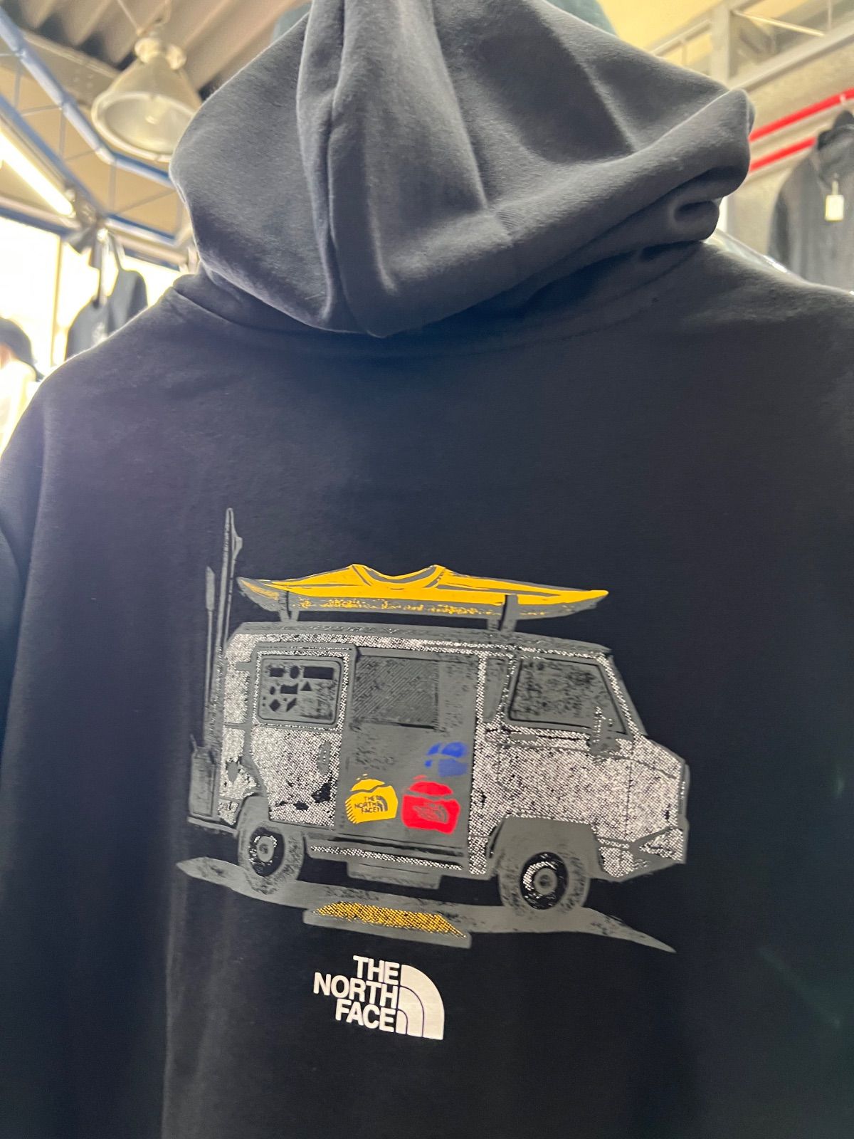 USA モデル northface ノースフェイス⚫︎長袖 裏起毛 パーカー スウェット フーディー ブラック M L XL