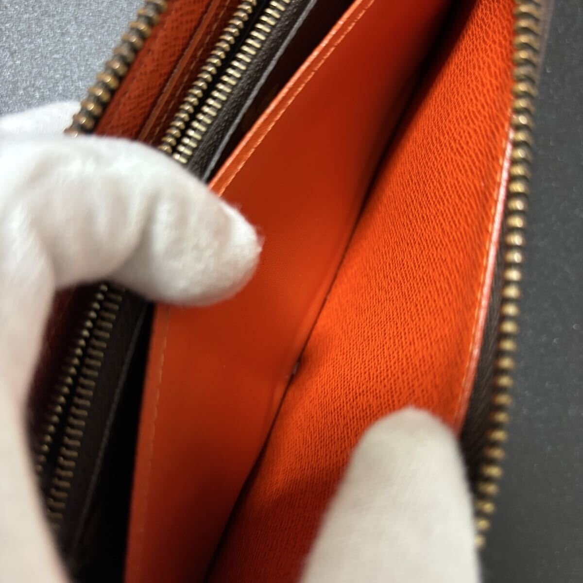 q97 ポルトフォイユ クレマンス モノグラム オレンジ 長財布 ルイ