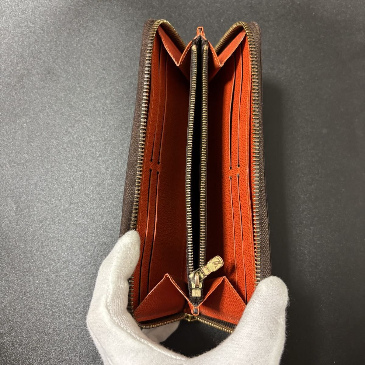 q97 ポルトフォイユ クレマンス モノグラム オレンジ 長財布 ルイ