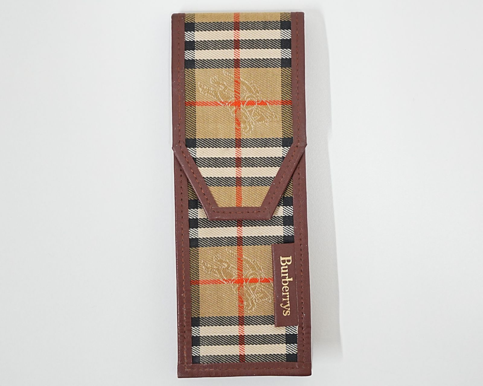 NI] Burberrys バーバリーズ ペンケース ブラウン ベージュ ノバ