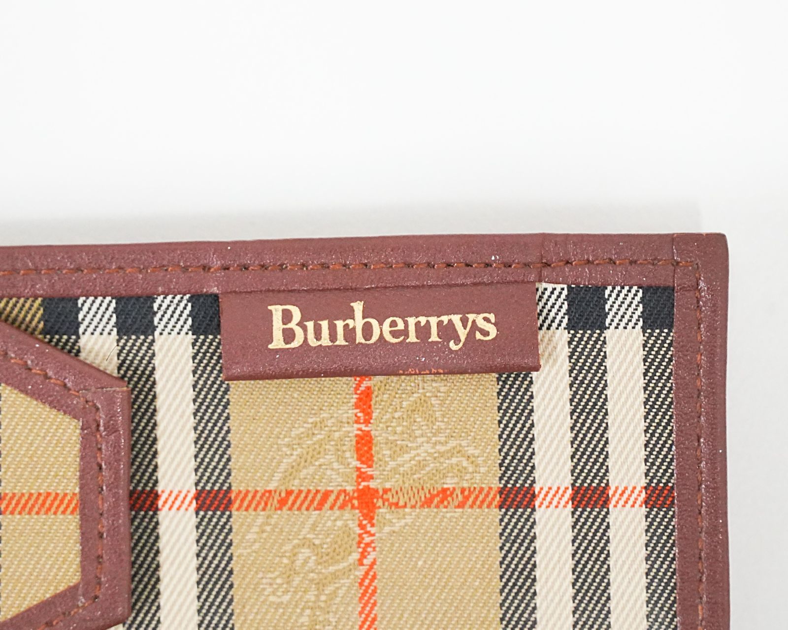 NI] Burberrys バーバリーズ ペンケース ブラウン ベージュ ノバ
