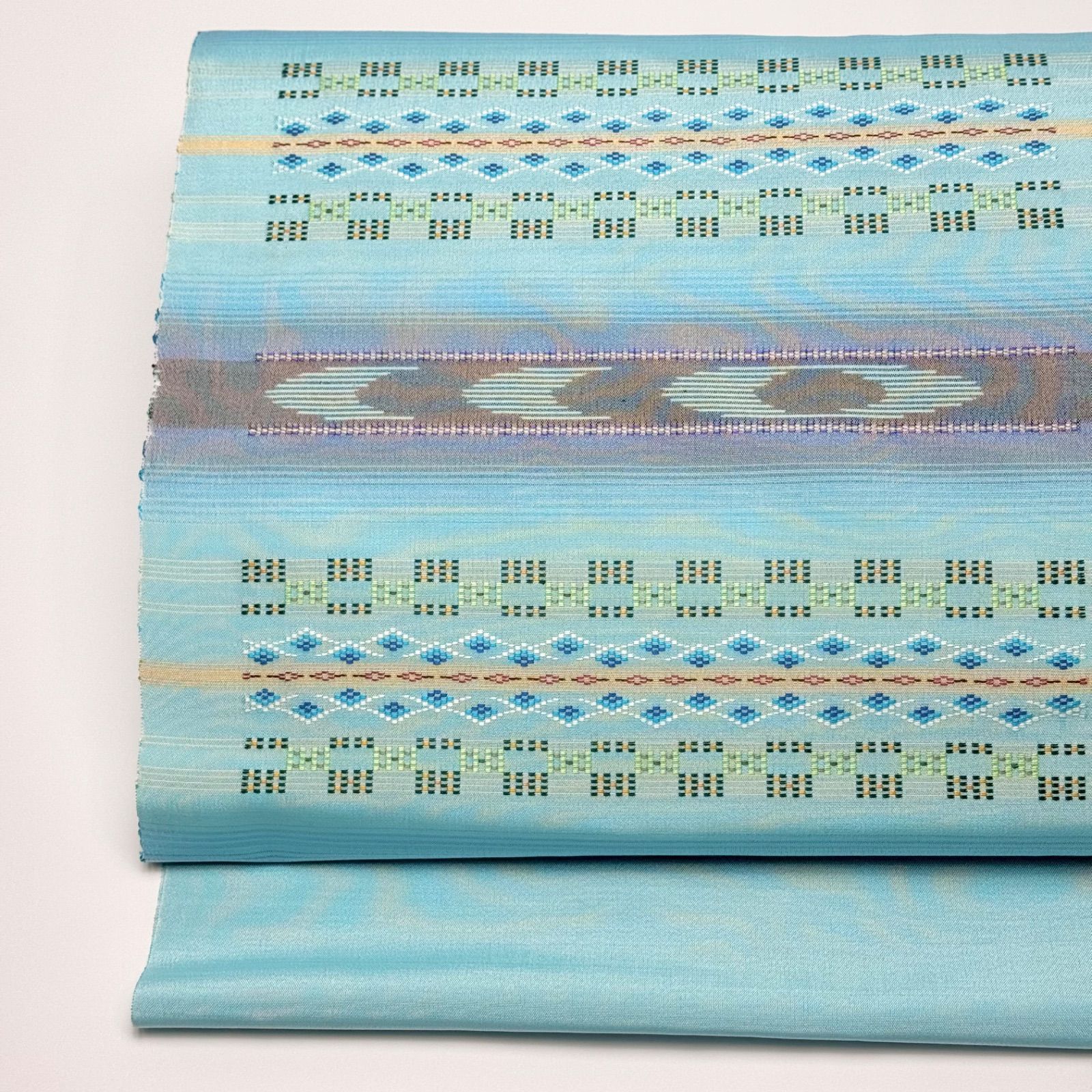 南風原花織 九寸 手織 名古屋帯 手織工房おおしろ 0069 - メルカリ