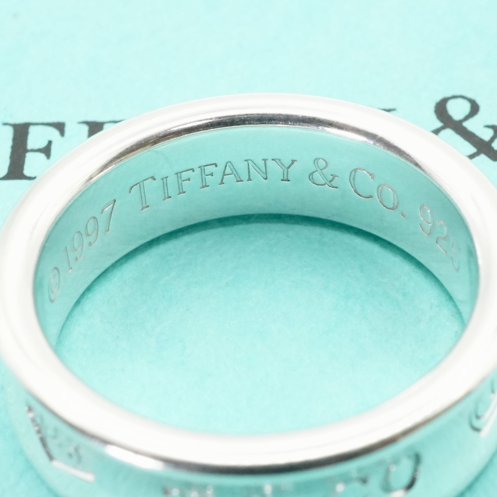極美品17.5号 ティファニー 1837ナロー ミディアム リング25-1852