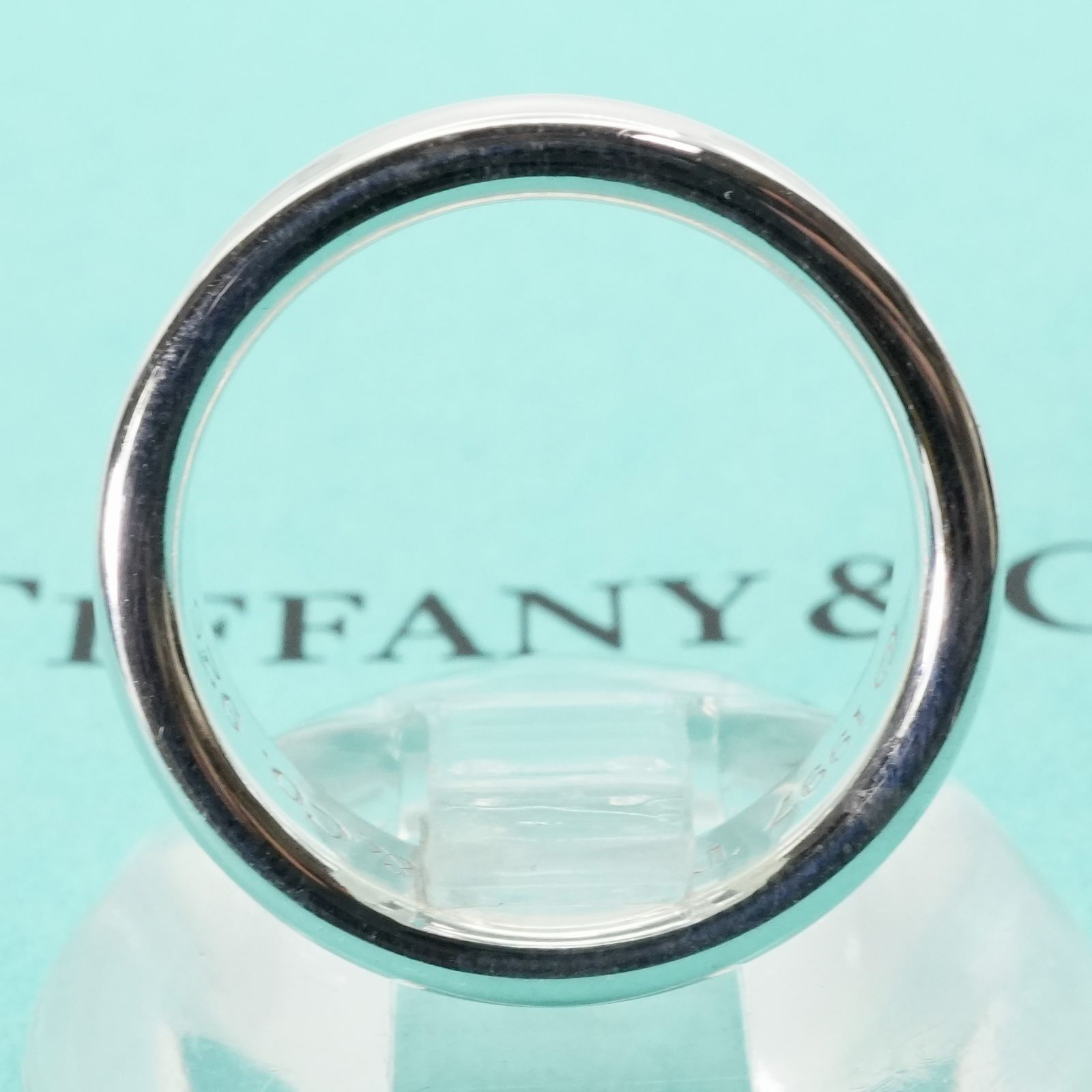 極美品17.5号 ティファニー 1837ナロー ミディアム リング25-1852