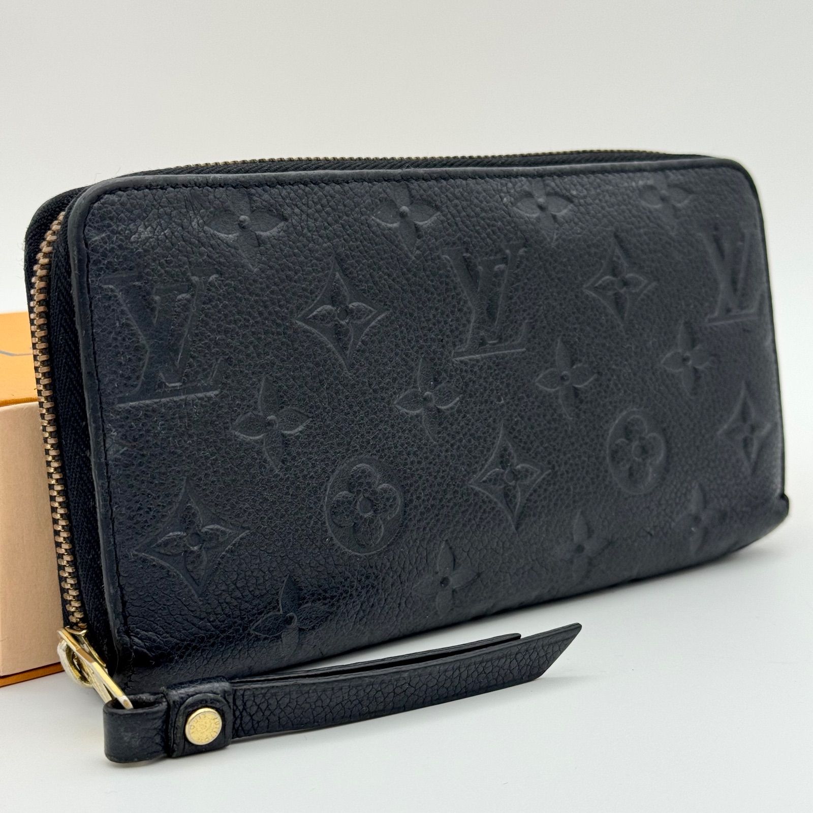 ルイヴィトン ジッピーウォレット 長財布 LOUIS VUITTON モノグラム アンプラント ノワール ブラック 黒 ラウンドジップ ラウンドファスナー サイフ 小物 ブランド