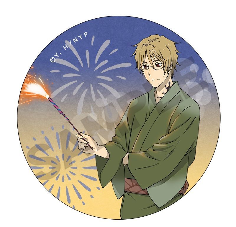 夏目友人帳　10周年限定　缶バッジ　名取周一 夏目友人帳 10周年限定 レア 缶バッジ 名取周一 夏目友人帳