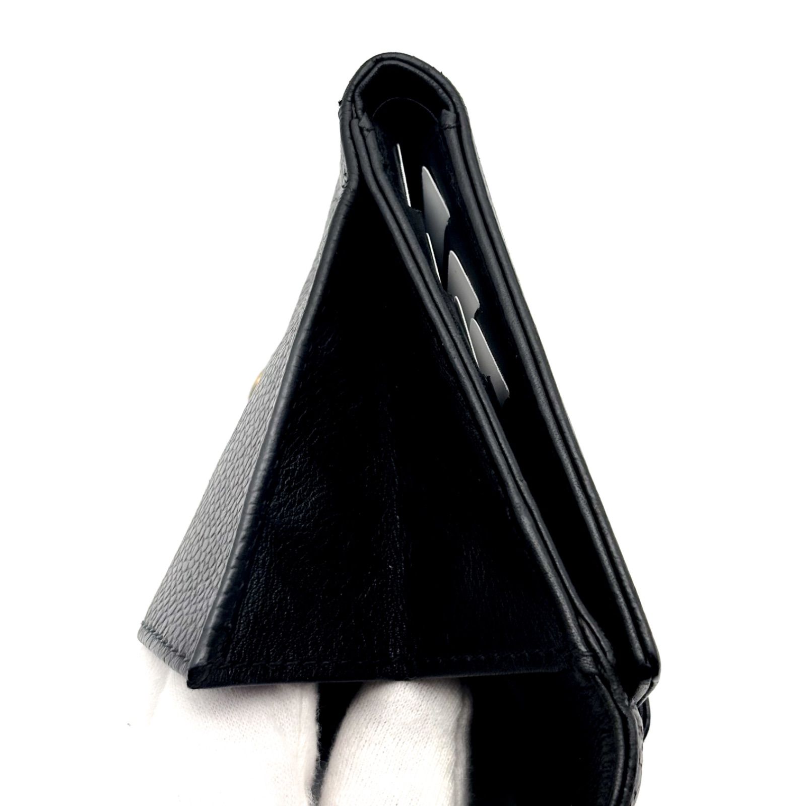 極美品✨】シャネル 財布 ココステッチ キャビアスキン Wホック 二つ折