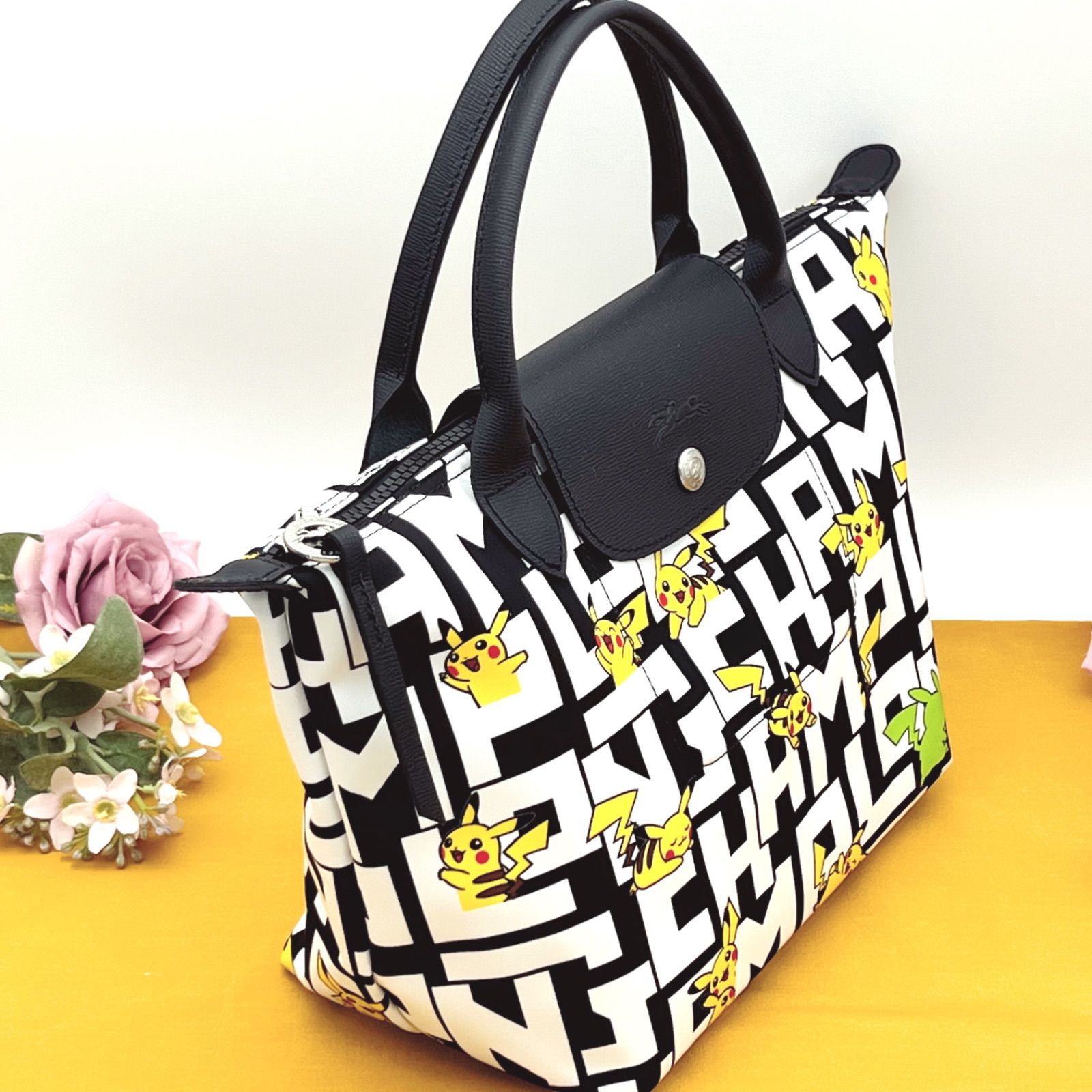 未使用級✨ロンシャン ポケモン ピカチュウ ル プリアージュ トート