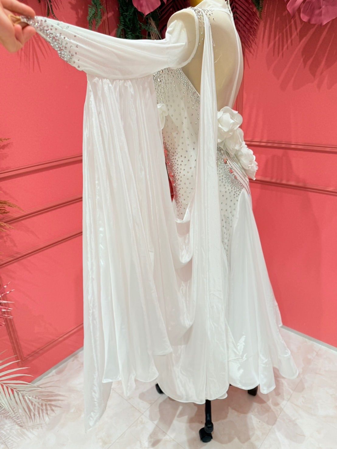 社交ダンス gentil ジャンティ modern スタンダード 白 ホワイト