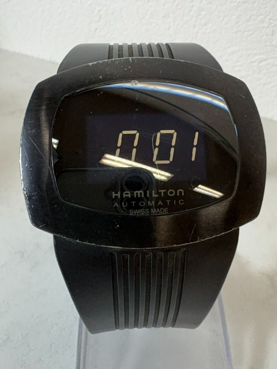 11961-064 HAMILTON ハミルトン パルソマティック 黒 デジタル H525850 オートクォーツ メンズ 動作 済み C