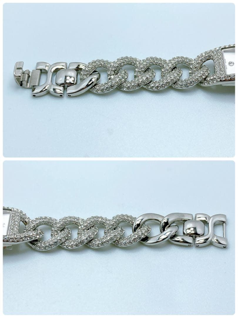 565 スワロフスキー カクテルウォッチ シルバー 現行 腕時計