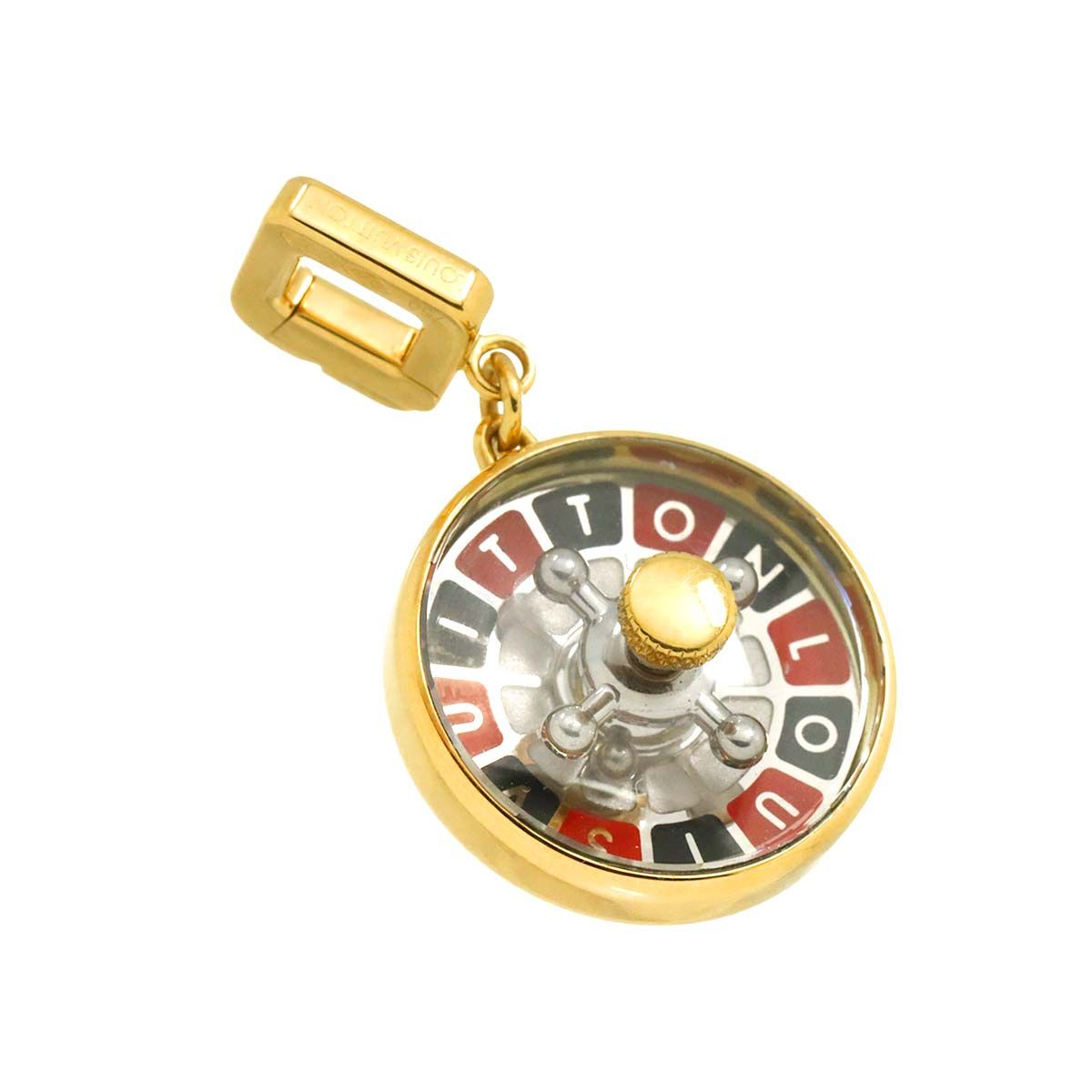 ルイ ヴィトン LOUIS VUITTON ペンダント トップ K 18 YG 750 ルーレットゲーム チャーム Charm Pendant Top