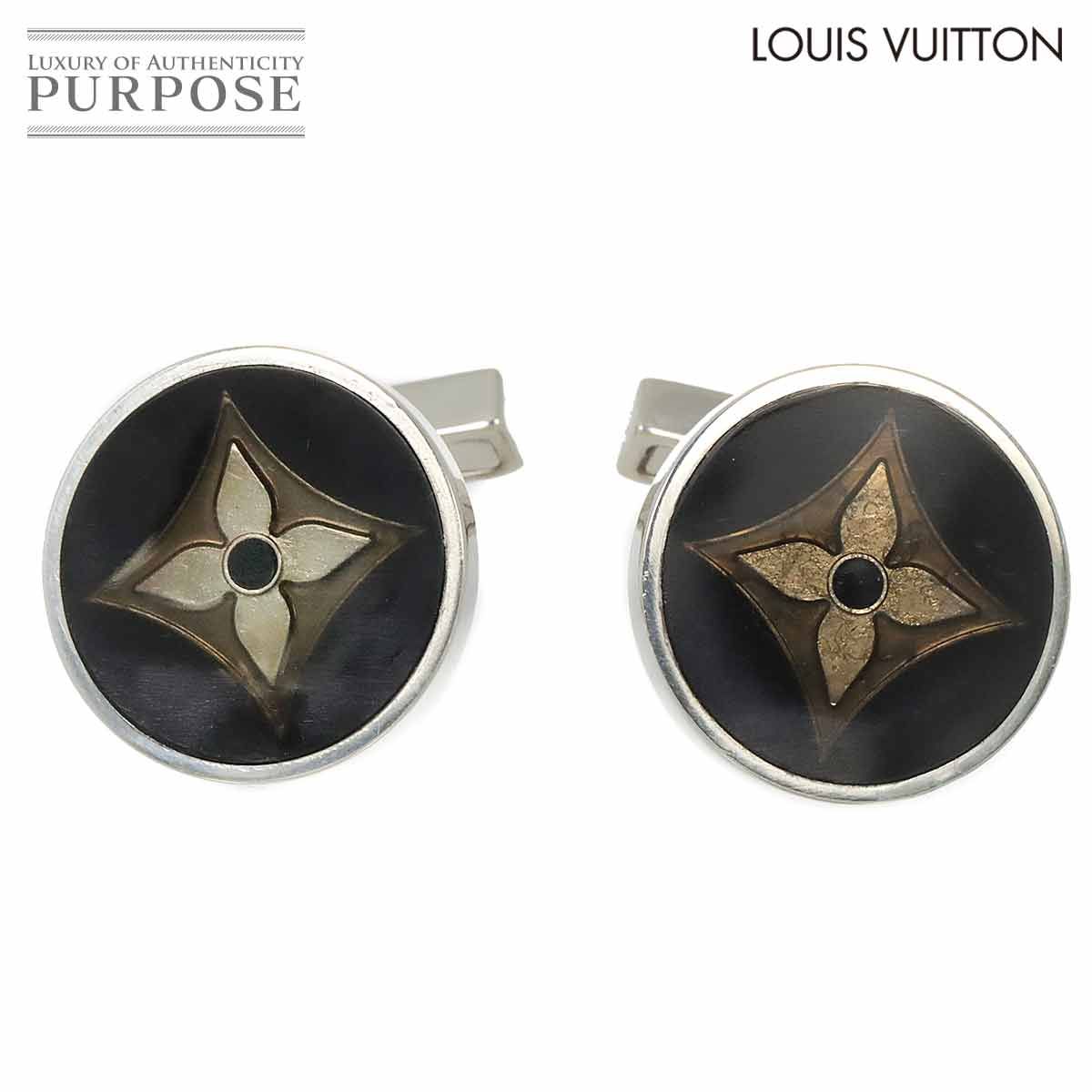 ルイ ヴィトン LOUIS VUITTON ブトン ドゥ マンシェット フルール カフス SV シルバー 925 LV Cufflinks 90293913