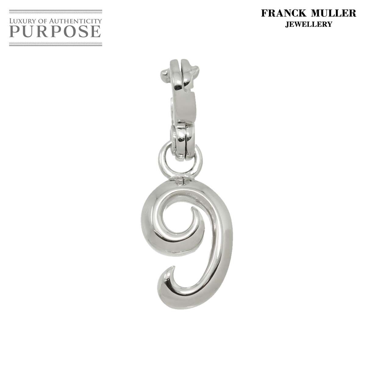 フランクミュラー FRANCK MULLER タリスマン No.9 ペンダント トップ K18 WG ホワイトゴールド 750 チャーム Charm Pendant Top 90295603