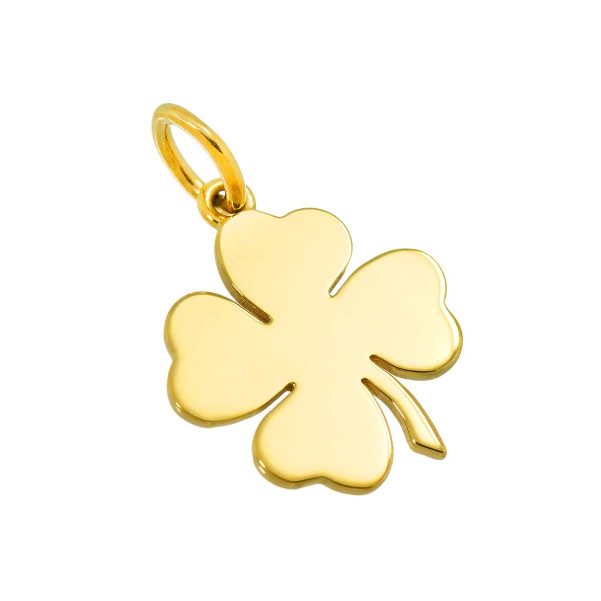 ティファニー TIFFANY-Co. フォーリーフ クローバー ペンダント トップ K 18 YG イエローゴールド 750 Pendant Top