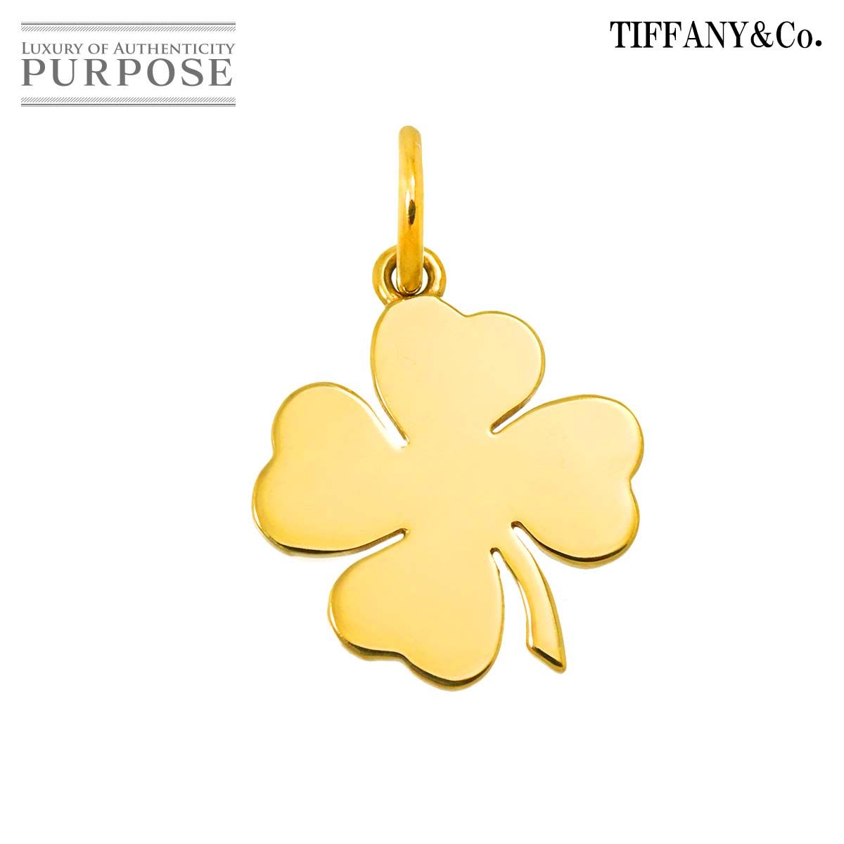 ティファニー TIFFANY-Co. フォーリーフ クローバー ペンダント トップ K18 YG イエローゴールド 750 Pendant Top 90296912