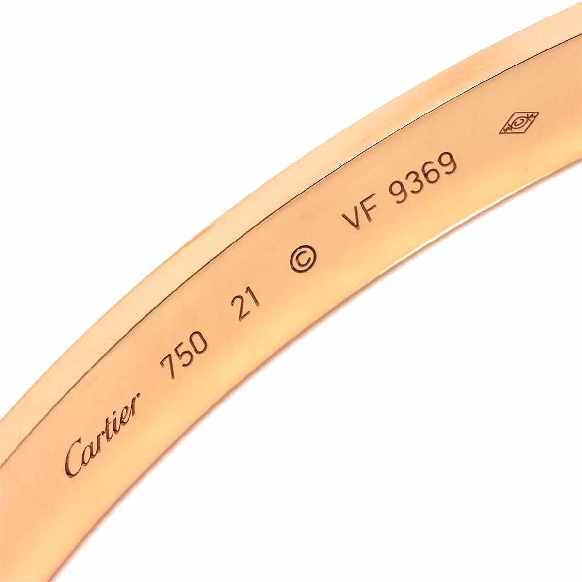 カルティエ Cartier ラブ ブレス #21 K18 PG ピンクゴールド 750