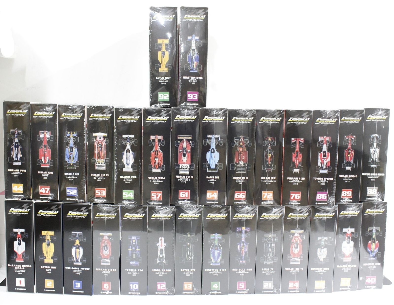 デアゴスティーニ F 1マシン 31台セット バインダー 付き 車 模型 フィギュア ホビー D B 14 byebye