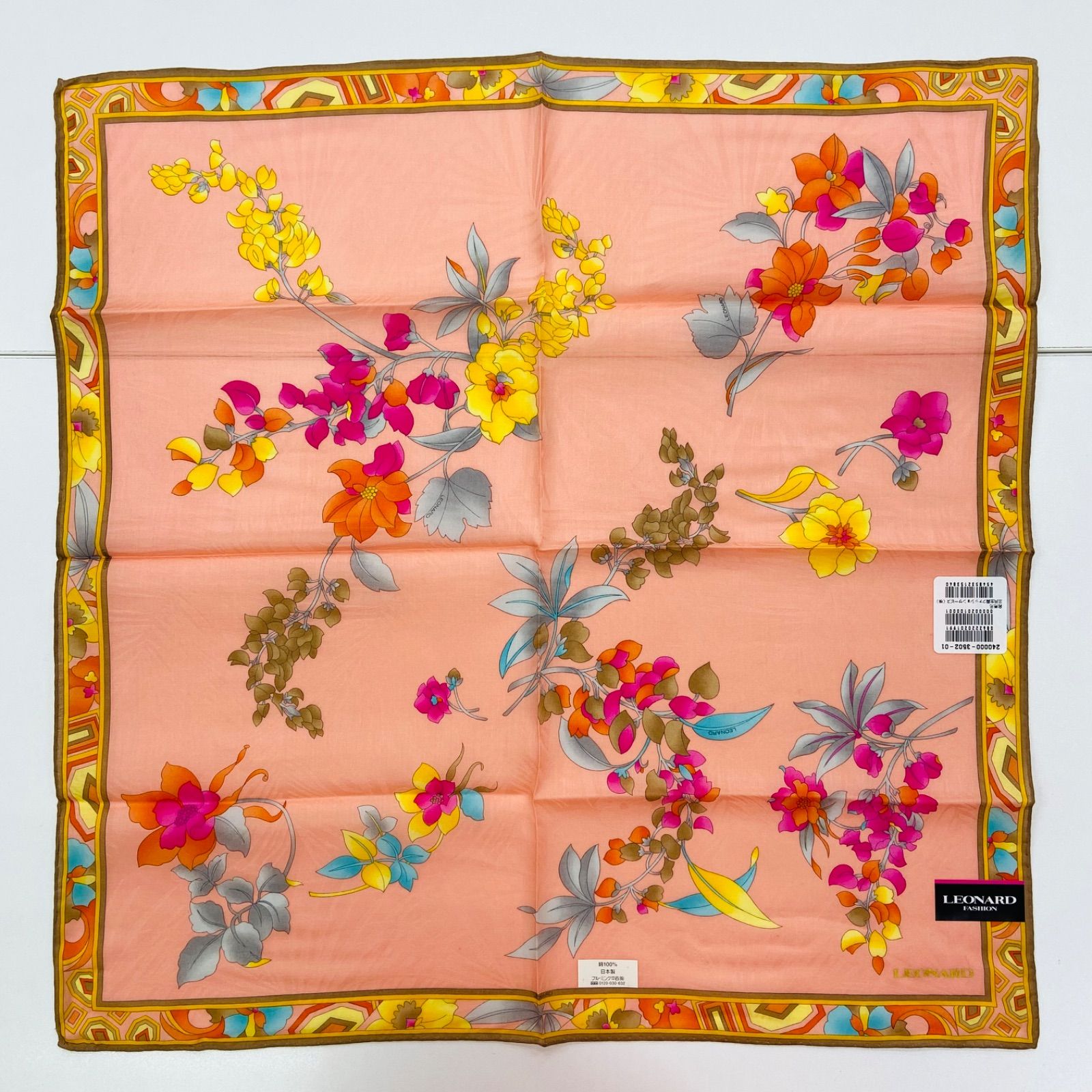 値下げ】【新品】LEONARD レオナール シルク スカーフ 花柄 - メルカリ