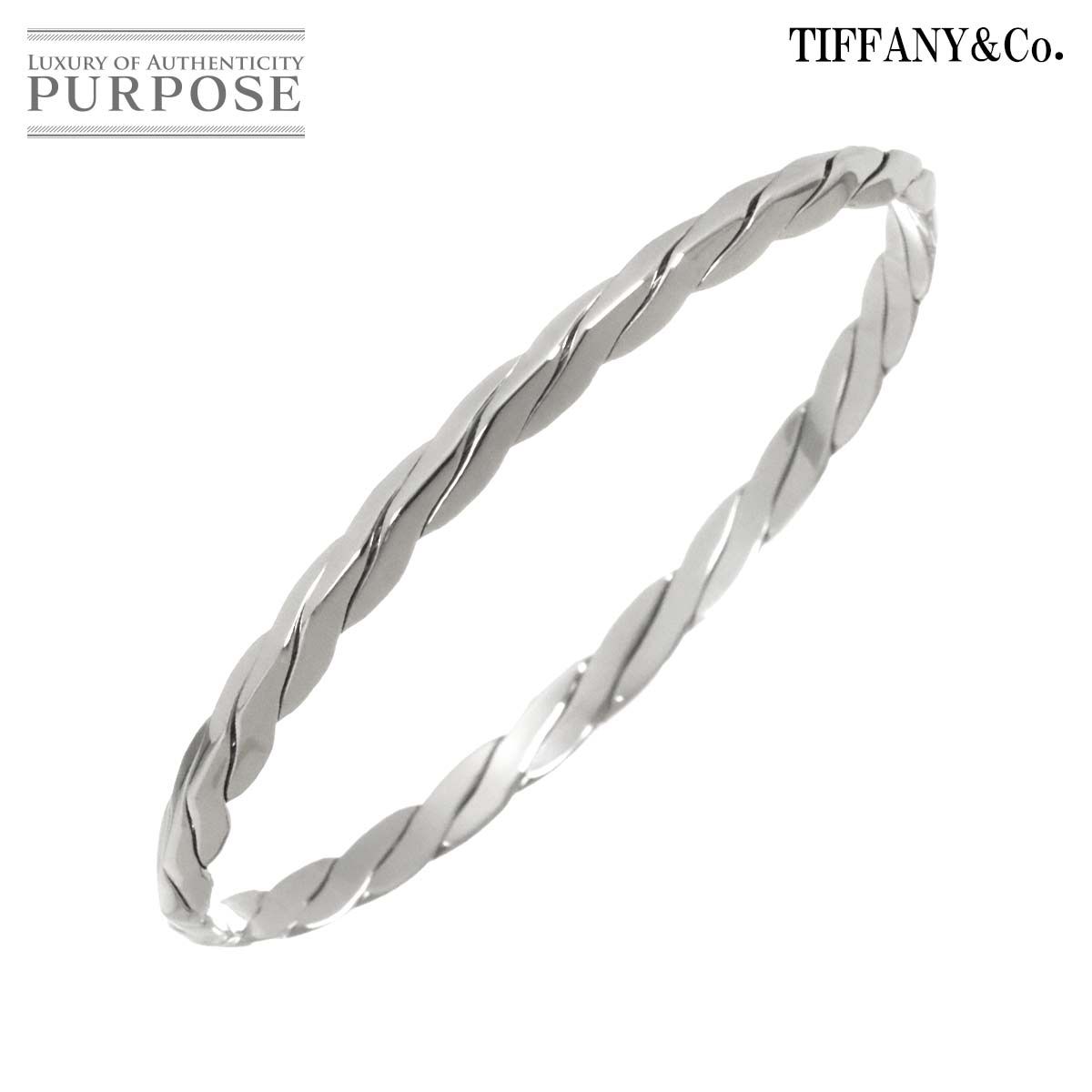 ティファニー TIFFANY-CO. ツイスト バングル 20cm SV シルバー 925 ブレスレット Bracelet 90298569