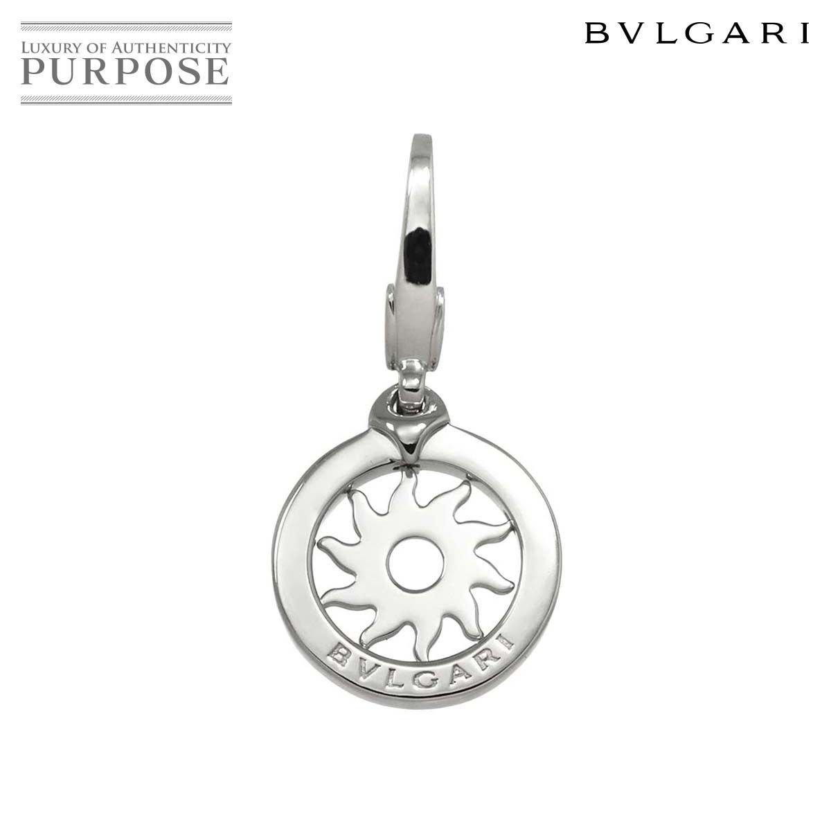 ブルガリ BVLGARI トンドサン ペンダント トップ K18 WG ホワイトゴールド 750 チャーム Charm Pendant Top 90298988