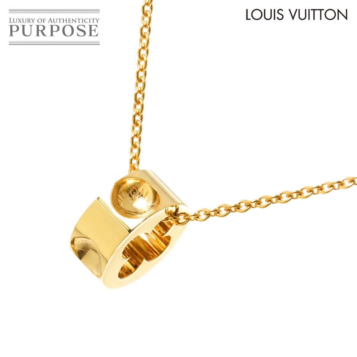 ルイ ヴィトン LOUIS VUITTON パンダンティフ アンプラント ネックレス 40 cm K 18 YG イエローゴールド 750 Necklace