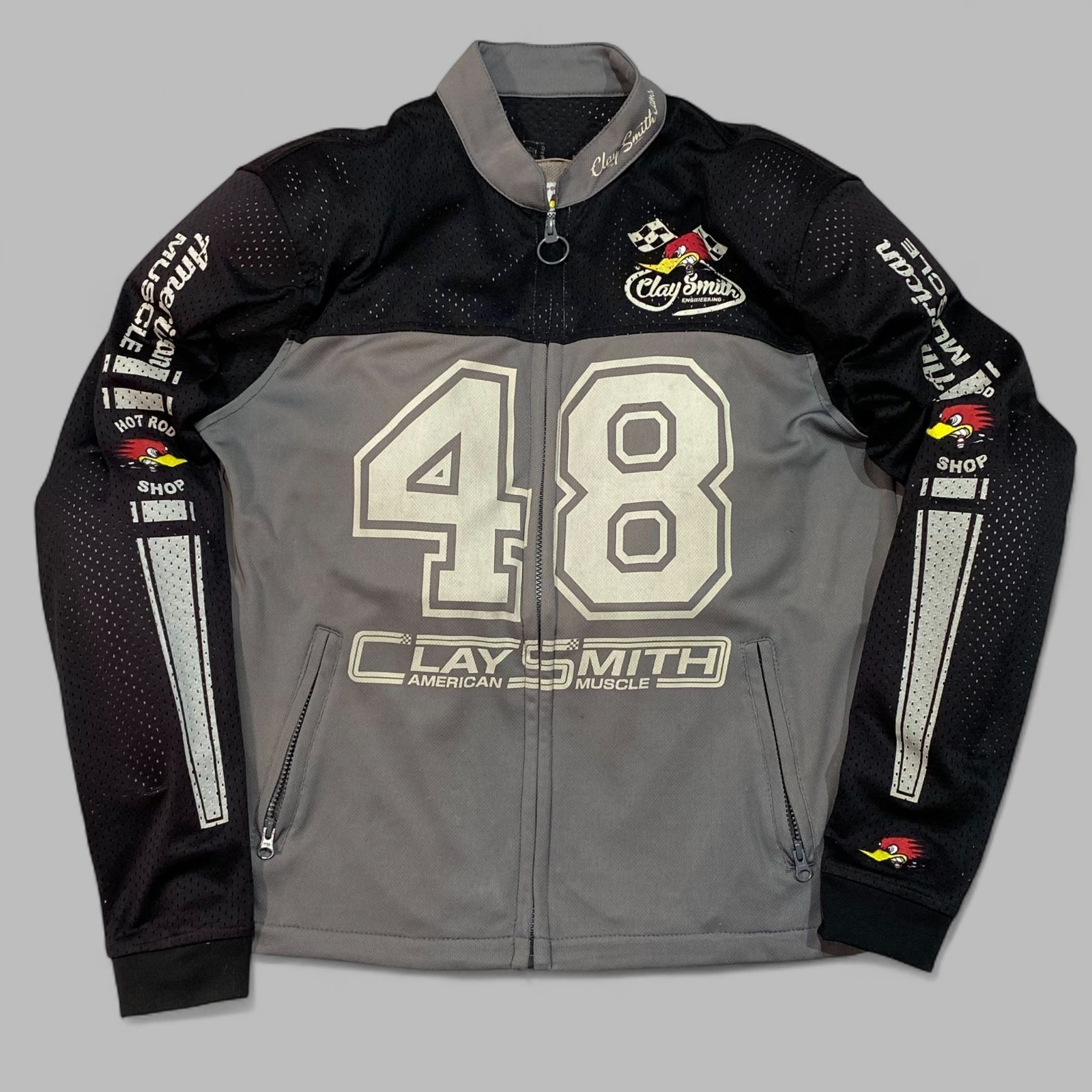 CLAY SMITH クレイスミス パッド付 フルジップ ジャケット L グレー KT 80 D 8 KG