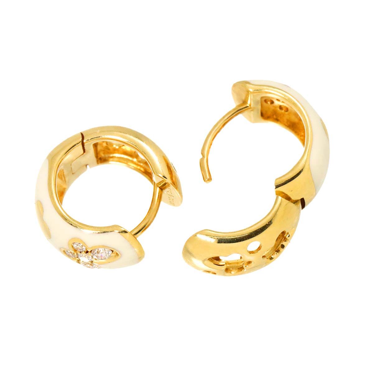 ポンテヴェキオ Ponte Vecchio ダイヤ 0.07/0.07ct ピアス K18 YG 750