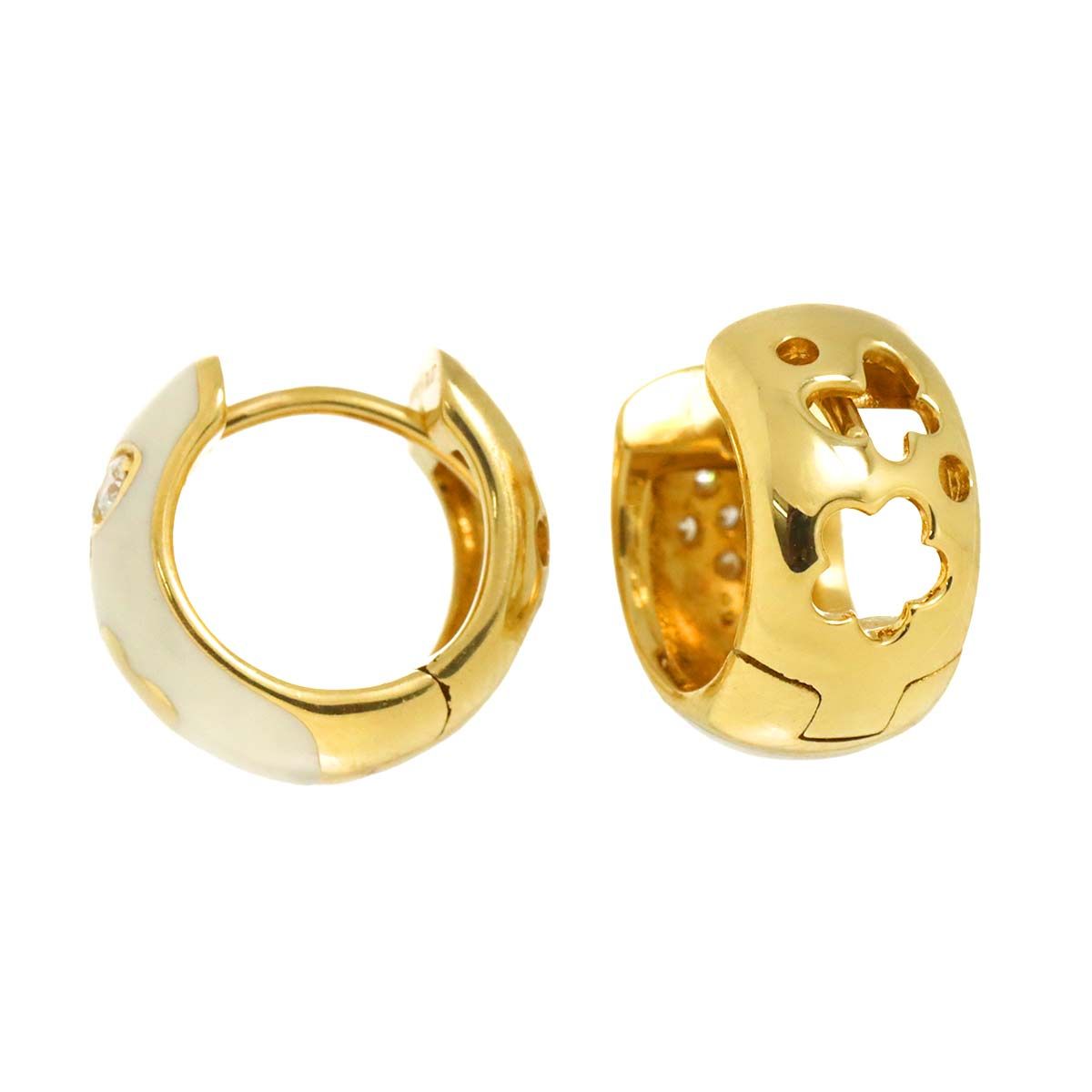 ポンテヴェキオ　k18ピアス ポンテヴェキオ Ponte Vecchio ダイヤ 0.07/0.07ct ピアス K18 YG 750