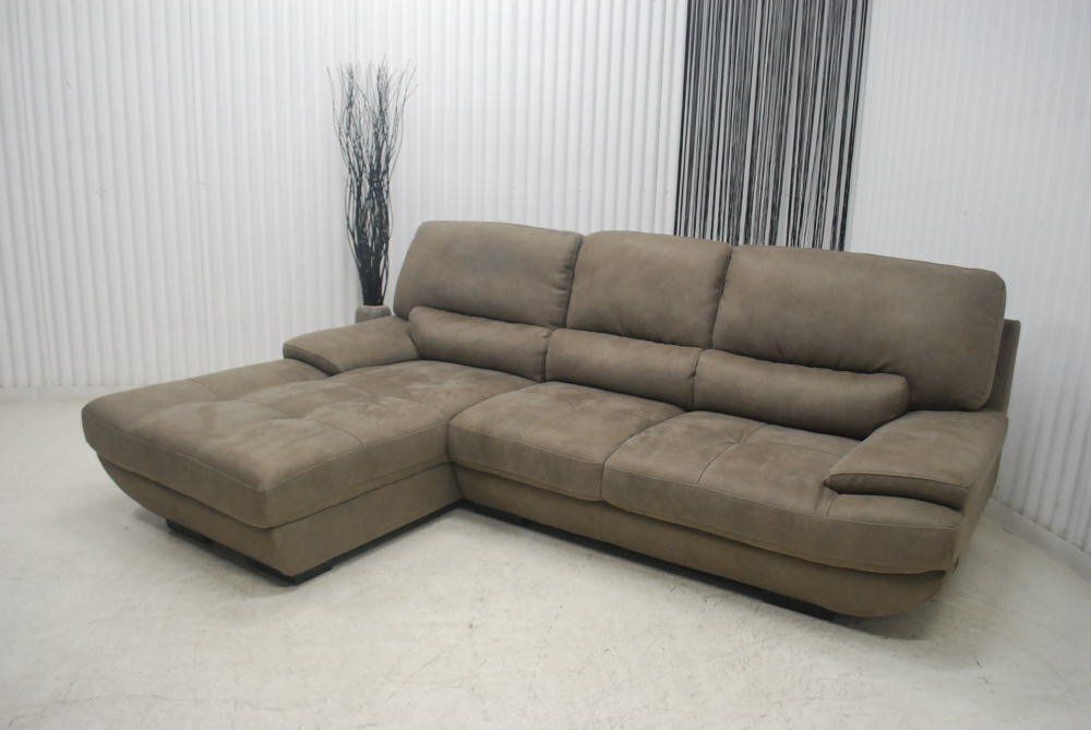 大 L型カウチソファー