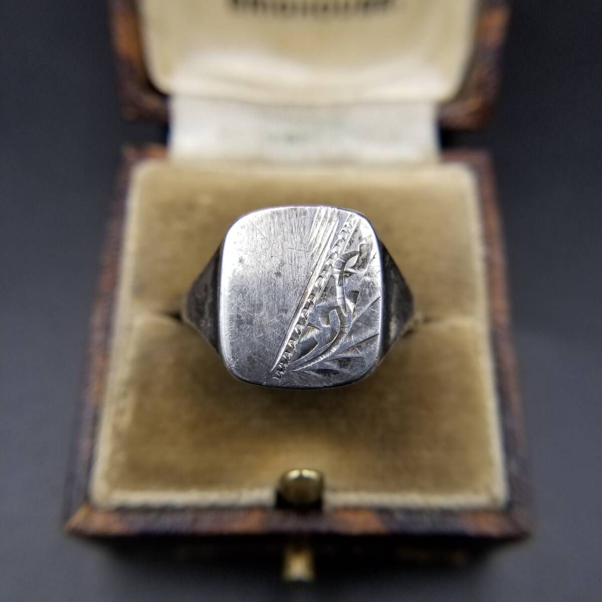 クラシック フローラル エッチング 925 シルバー ヴィンテージ