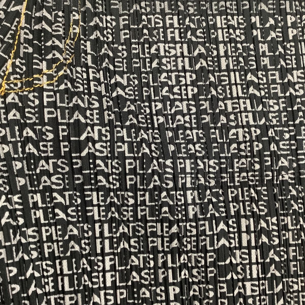  ISSEY MIYAKE イッセイミヤケ PLEATS PLEASE パンツ SIZE 3 PP 61-JF 824 ブラック ワイドパンツ イージーパンツ パンツ