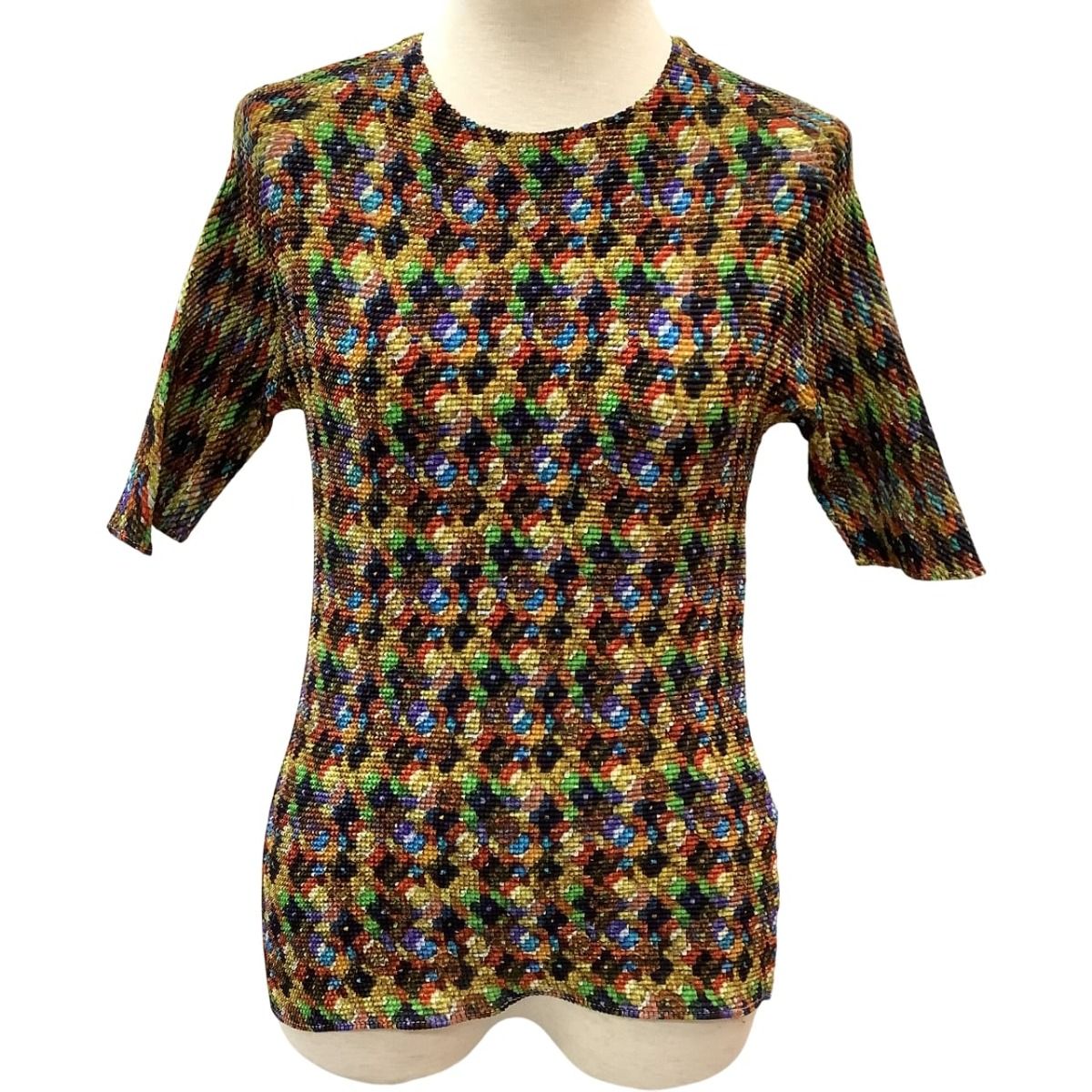 ISSEY MIYAKE T. PLEATS イッセイミヤケ カットソー ワッフルプリーツ SIZE 3 PP68-FK907