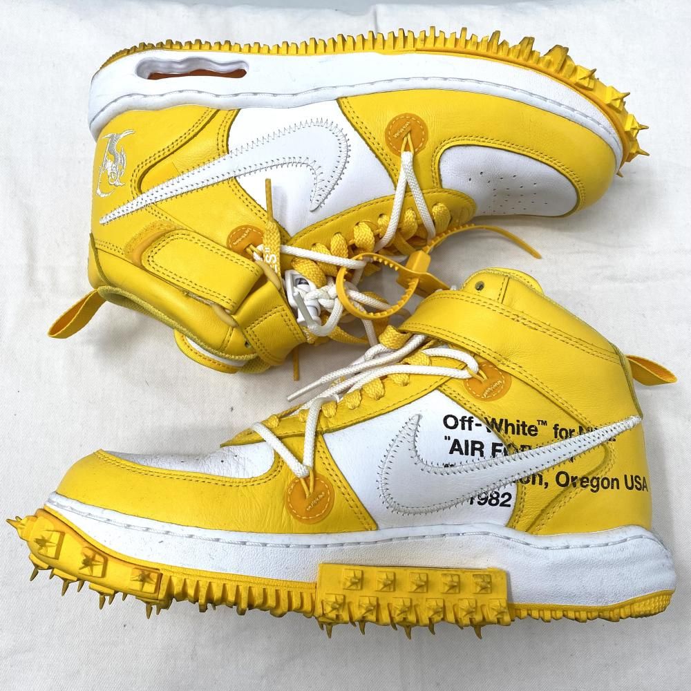 中古】Off-White × Nike Air Force 1 Mid SP LTHR 